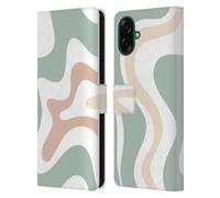 Head Case Designs Licenza Ufficiale Kierkegaard Design Studio Turbina di Salvia Celadon Motivi Astratti retrò Custodia Portafoglio in Pelle Compatibile con Samsung Galaxy A07