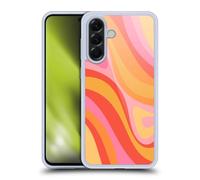 Head Case Designs Licenza Ufficiale Kierkegaard Design Studio Turbinio Rosa, Arancione E Giallo Motivi Astratti retrò Custodia in Gel [Grado Militare] Compatibile con Samsung Galaxy A56 5G