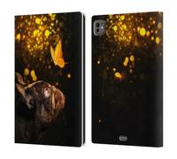 Head Case Designs Licenza Ufficiale Klaudia Senator Farfalla Bulldog Francese Custodia Portafoglio in Pelle Compatibile con Apple iPad PRO 11 M4 2024
