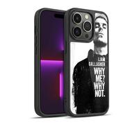 Head Case Designs Licenza Ufficiale Liam Gallagher Why Me Grafica Cover in Gel Rinforzata [Protezione di Grado Militare] Compatibile con Apple iPhone 14 PRO