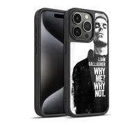 Head Case Designs Licenza Ufficiale Liam Gallagher Why Me Grafica Cover in Gel Rinforzata [Protezione di Grado Militare] Compatibile con Apple iPhone 15 PRO