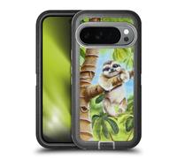 Head Case Designs Licenza Ufficiale Lisa Sparling Il Bradipo più Carino Creature Custodia Antiurto Ultra Blindata Compatibile con Google Pixel 10