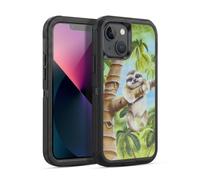 Head Case Designs Licenza Ufficiale Lisa Sparling Il bradipo più carino Creature Custodia Antiurto Ultra Blindata compatibile con Apple iPhone 13