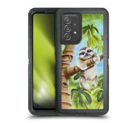 Head Case Designs Licenza Ufficiale Lisa Sparling Il Bradipo più Carino Creature Custodia Antiurto Ultra Blindata Compatibile con Galaxy A52 / A52s / 5G (2021)