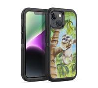 Head Case Designs Licenza Ufficiale Lisa Sparling Il bradipo più carino Creature Custodia Antiurto Ultra Blindata compatibile con Apple iPhone 14