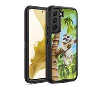 Head Case Designs Licenza Ufficiale Lisa Sparling Il Bradipo più Carino Creature Custodia Antiurto Ultra Blindata Compatibile con Samsung Galaxy S22 5G