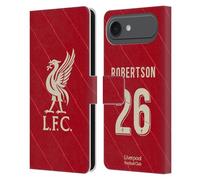 Head Case Designs Licenza Ufficiale Liverpool Football Club Andrew Robertson 2021/22 Giocatori Home Kit Gruppo 1 Custodia Portafoglio in Pelle Compatibile con Apple iPhone 17 Air