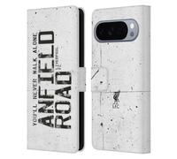 Head Case Designs Licenza Ufficiale Liverpool Football Club Anfield Strada Bianca Liver Bird Ynwa Custodia Portafoglio in Pelle Compatibile con Google Pixel 10 Pro XL