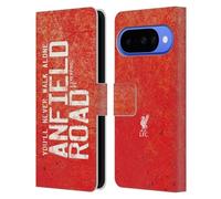 Head Case Designs Licenza Ufficiale Liverpool Football Club Anfield Strada Rossa Liver Bird Ynwa Custodia Portafoglio in Pelle Compatibile con Google Pixel 10