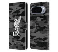 Head Case Designs Licenza Ufficiale Liverpool Football Club Away Liver Bird Colorato Camou Custodia Portafoglio in Pelle Compatibile con Google Pixel 10 Pro XL