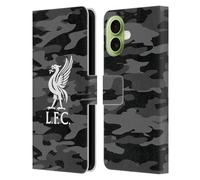 Head Case Designs Licenza Ufficiale Liverpool Football Club Away Liver Bird Colorato Camou Custodia Portafoglio in Pelle Compatibile con Apple iPhone 17