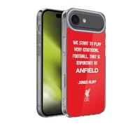 Head Case Designs Licenza Ufficiale Liverpool Football Club Calcio Emozionale Frasi Klopp Custodia in Gel [Protezione di Grado Militare] Compatibile con Apple iPhone 17 Air