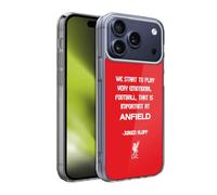 Head Case Designs Licenza Ufficiale Liverpool Football Club Calcio Emozionale Frasi Klopp Custodia in Gel [Protezione di Grado Militare] Compatibile con Apple iPhone 17 PRO Max