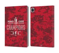 Head Case Designs Licenza Ufficiale Liverpool Football Club Camouflage Digitale Campioni della Premier League 2025 Custodia Portafoglio in Pelle Compatibile con Apple iPad PRO 12.9 2020/2021/2022