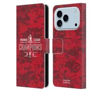 Head Case Designs Licenza Ufficiale Liverpool Football Club Camouflage Digitale Campioni della Premier League 2025 Custodia Portafoglio in Pelle Compatibile con Apple iPhone 17 PRO