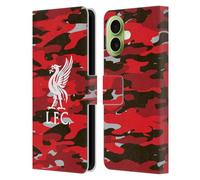 Head Case Designs Licenza Ufficiale Liverpool Football Club Club Liver Bird Colorato Camou Custodia Portafoglio in Pelle Compatibile con Apple iPhone 17