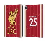 Head Case Designs Licenza Ufficiale Liverpool Football Club Divisa Casalinga 2024/25 Campioni Della Premier League 2025 Custodia Portafoglio in Pelle Compatibile con Apple iPad Pro 12.9 2020/2021/2022
