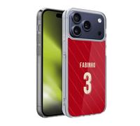 Head Case Designs Licenza Ufficiale Liverpool Football Club Fabinho 2021/22 Giocatori Home Kit Gruppo 1 Custodia in Gel [Protezione di Grado Militare] Compatibile con Apple iPhone 17 PRO