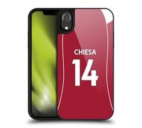 Head Case Designs Licenza Ufficiale Liverpool Football Club Federico Chiesa 2025/26 Giocatori Divisa Casa 1° Gruppo Cover in Gel Rinforzata [Grado Militare] Compatibile con Apple iPhone XR