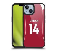 Head Case Designs Licenza Ufficiale Liverpool Football Club Federico Chiesa 2025/26 Giocatori Divisa Casa 1° Gruppo Cover in Gel Rinforzata [Grado Militare] Compatibile con Apple iPhone 14