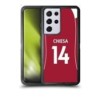 Head Case Designs Licenza Ufficiale Liverpool Football Club Federico Chiesa 2025/26 Giocatori Divisa Casa 1° Gruppo Custodia Antiurto Ultra Blindata Compatibile con Samsung Galaxy S21 Ultra 5G