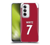 Head Case Designs Licenza Ufficiale Liverpool Football Club Florian Wirtz 2025/26 Giocatori Divisa Casa 1° Gruppo Custodia in Gel [Protezione di Grado Militare] Compatibile con Oppo Reno12 5G