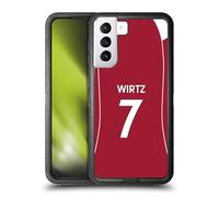 Head Case Designs Licenza Ufficiale Liverpool Football Club Florian Wirtz 2025/26 Giocatori Divisa Casa 1° Gruppo Custodia Antiurto Ultra Blindata Compatibile con Samsung Galaxy S21+ 5G