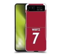Head Case Designs Licenza Ufficiale Liverpool Football Club Florian Wirtz 2025/26 Giocatori Divisa Casa 1° Gruppo Custodia Cover Dura per Parte Posteriore Compatibile con Motorola RAZR 40 / RAZR 2023