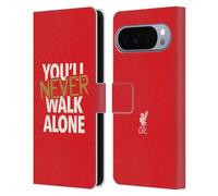 Head Case Designs Licenza Ufficiale Liverpool Football Club Frase Rossa Liver Bird Ynwa Custodia Portafoglio in Pelle Compatibile con Google Pixel 10 Pro XL