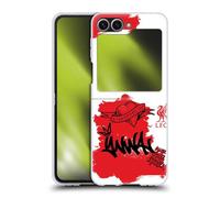 Head Case Designs Licenza Ufficiale Liverpool Football Club Full Tag Rosso Arte Graffiti Custodia Cover Dura per Parte Posteriore Compatibile con Samsung Galaxy Z Flip6