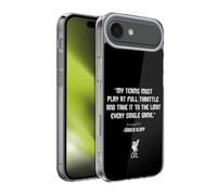Head Case Designs Licenza Ufficiale Liverpool Football Club Full Throttle Frasi Klopp Custodia in Gel [Protezione di Grado Militare] Compatibile con Apple iPhone 17 Air