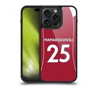 Head Case Designs Licenza Ufficiale Liverpool Football Club Giorgi Mamardashvili 2025/26 Players Home Kit 1st Group Cover in Gel Rinforzata [Grado Militare] Compatibile con Apple iPhone 15 PRO Max