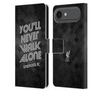 Head Case Designs Licenza Ufficiale Liverpool Football Club Grigio Pixel YNWA Retro Liver Bird YNWA Custodia Portafoglio in Pelle Compatibile con Apple iPhone 17 Air