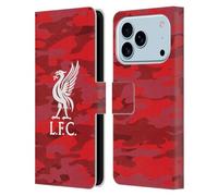 Head Case Designs Licenza Ufficiale Liverpool Football Club Home Liver Bird Colorato Camou Custodia Portafoglio in Pelle Compatibile con Apple iPhone 17 PRO