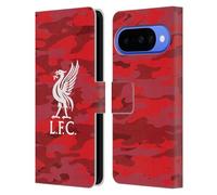 Head Case Designs Licenza Ufficiale Liverpool Football Club Home Liver Bird Colorato Camou Custodia Portafoglio in Pelle Compatibile con Google Pixel 10