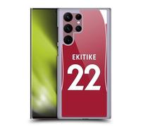 Head Case Designs Licenza Ufficiale Liverpool Football Club Hugo Ekitiké 2025/26 Giocatori Divisa Casa 1° Gruppo Custodia Cover Dura per Parte Posteriore Compatibile con Samsung Galaxy S22 Ultra 5G