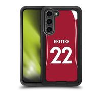 Head Case Designs Licenza Ufficiale Liverpool Football Club Hugo Ekitiké 2025/26 Giocatori Divisa Casa 1° Gruppo Custodia Antiurto Ultra Blindata Compatibile con Samsung Galaxy S23+ 5G