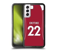 Head Case Designs Licenza Ufficiale Liverpool Football Club Hugo Ekitiké 2025/26 Giocatori Divisa Casa 1° Gruppo Custodia Antiurto Ultra Blindata Compatibile con Samsung Galaxy S21+ 5G