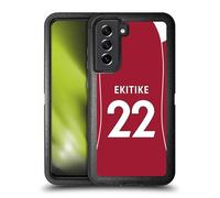 Head Case Designs Licenza Ufficiale Liverpool Football Club Hugo Ekitiké 2025/26 Giocatori Divisa Casa 1° Gruppo Custodia Antiurto Ultra Blindata Compatibile con Samsung Galaxy S21 Fe 5G