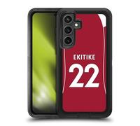 Head Case Designs Licenza Ufficiale Liverpool Football Club Hugo Ekitiké 2025/26 Giocatori Divisa Casa 1° Gruppo Custodia Antiurto Ultra Blindata Compatibile con Samsung Galaxy S24 Fe