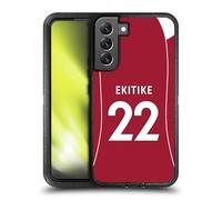 Head Case Designs Licenza Ufficiale Liverpool Football Club Hugo Ekitiké 2025/26 Giocatori Divisa Casa 1° Gruppo Custodia Antiurto Ultra Blindata Compatibile con Samsung Galaxy S22+ 5G