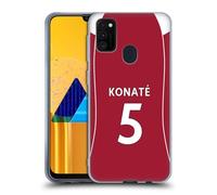 Head Case Designs Licenza Ufficiale Liverpool Football Club Ibrahima Konaté 2025/26 Giocatori Divisa Casa 2° Gruppo Custodia in Gel [Grado Militare] Compatibile con Galaxy M30s (2019)/M21 (2020)
