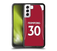 Head Case Designs Licenza Ufficiale Liverpool Football Club Jeremie Frimpong 2025/26 Giocatori Divisa Casa 1° Gruppo Custodia Antiurto Ultra Blindata Compatibile con Samsung Galaxy S21+ 5G