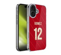 Head Case Designs Licenza Ufficiale Liverpool Football Club Joe Gomez 2021/22 Giocatori Home Kit Gruppo 1 Custodia in Gel [Protezione di Grado Militare] Compatibile con Apple iPhone 17