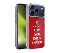 Head Case Designs Licenza Ufficiale Liverpool Football Club Keep Calm Rosso Das Ist Anfield Custodia in Gel [Protezione di Grado Militare] Compatibile con Apple iPhone 17 PRO