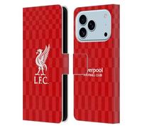 Head Case Designs Licenza Ufficiale Liverpool Football Club Kit Bianco E Rosso Liver Bird Custodia Portafoglio in Pelle Compatibile con Apple iPhone 17 PRO