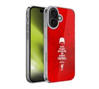 Head Case Designs Licenza Ufficiale Liverpool Football Club Lavoro Interessante Icona Frasi Klopp Custodia in Gel [Protezione di Grado Militare] Compatibile con Apple iPhone 17