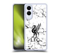 Head Case Designs Licenza Ufficiale Liverpool Football Club Liver Bird Nero Marmoreo Custodia in Gel [Protezione di Grado Militare] Compatibile con Samsung Galaxy S25 Edge