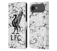 Head Case Designs Licenza Ufficiale Liverpool Football Club Liver Bird Nero Marmoreo Custodia Portafoglio in Pelle Compatibile con Apple iPhone 17 Air