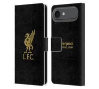 Head Case Designs Licenza Ufficiale Liverpool Football Club Logo Dorato E Nero Liver Bird Custodia Portafoglio in Pelle Compatibile con Apple iPhone 17 Air